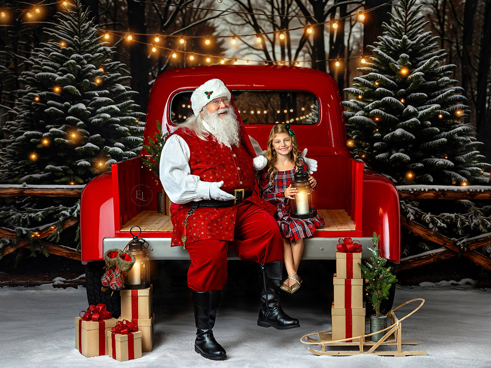 Evergreen Tree Farm Entrance at Night