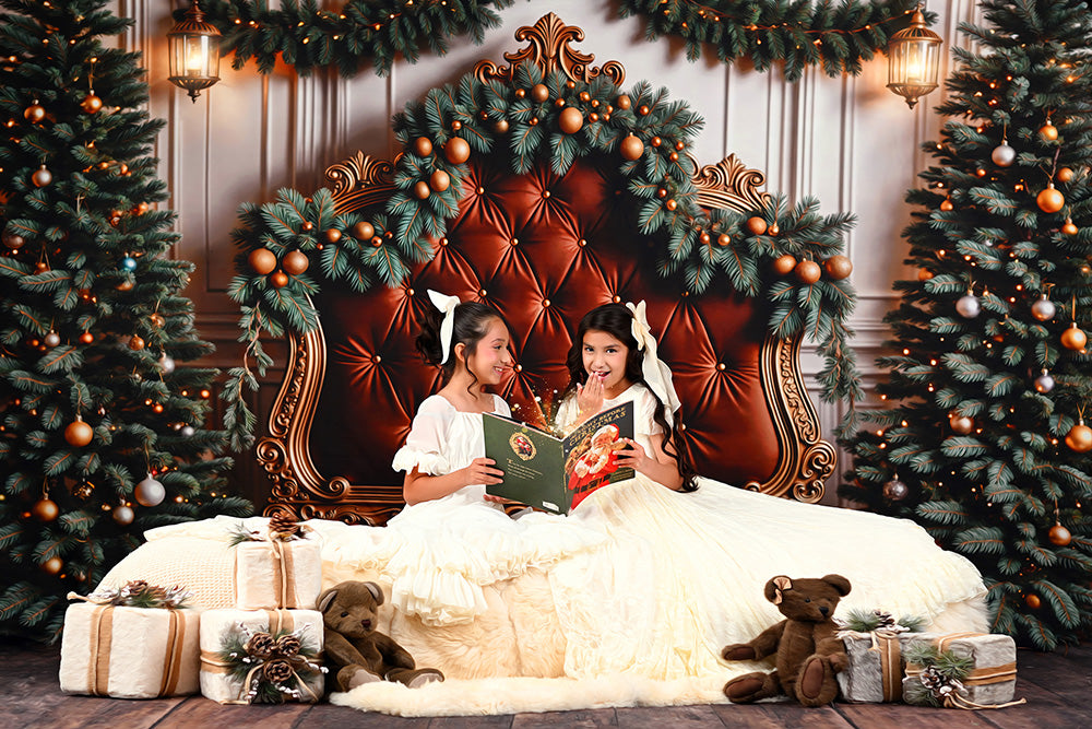 Enchanted Evergreen Holiday Headboard