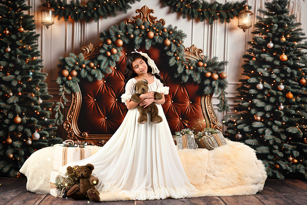 Enchanted Evergreen Holiday Headboard