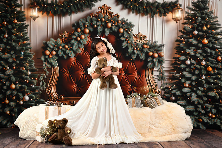 Enchanted Evergreen Holiday Headboard