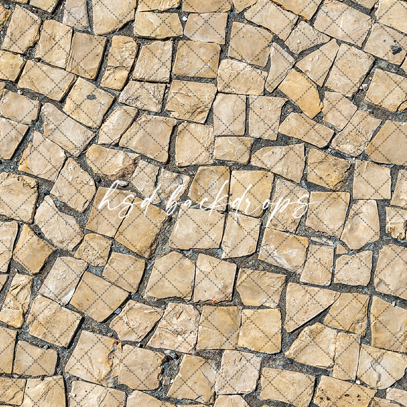 Paved Pathway Photography Rubber Backed Floor Mat