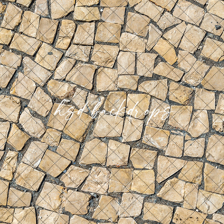 Paved Pathway Photography Rubber Backed Floor Mat