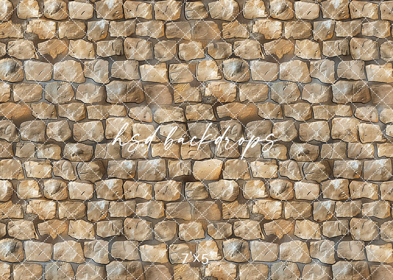 brown cobblestone photography backdrop floor