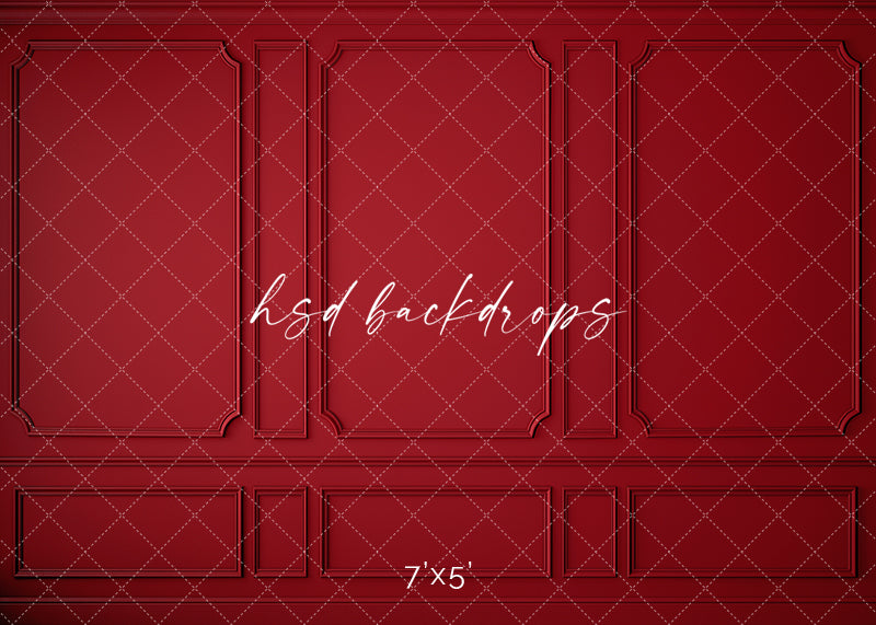 Elegant Red Wall - HSD Photography Backdrops