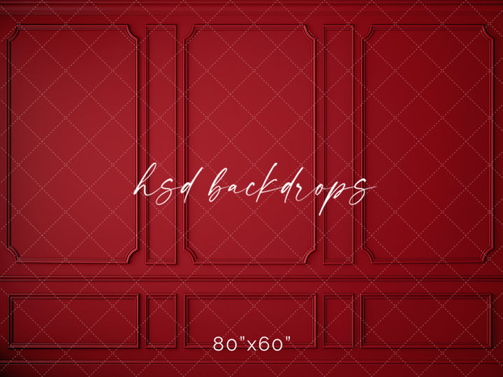 Elegant Red Wall - HSD Photography Backdrops