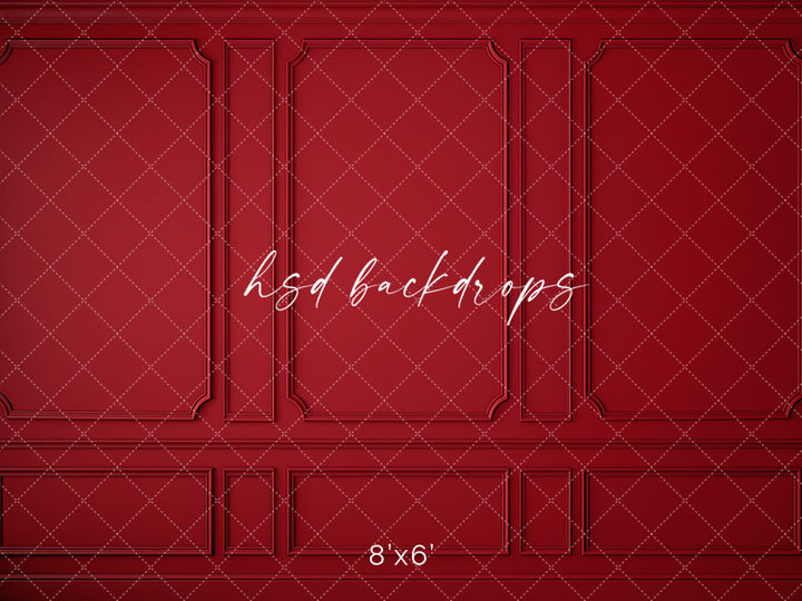 Elegant Red Wall - HSD Photography Backdrops