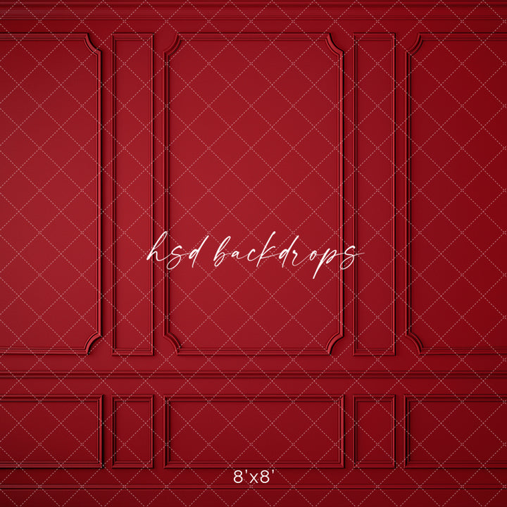 Elegant Red Wall - HSD Photography Backdrops