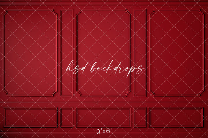 Elegant Red Wall - HSD Photography Backdrops