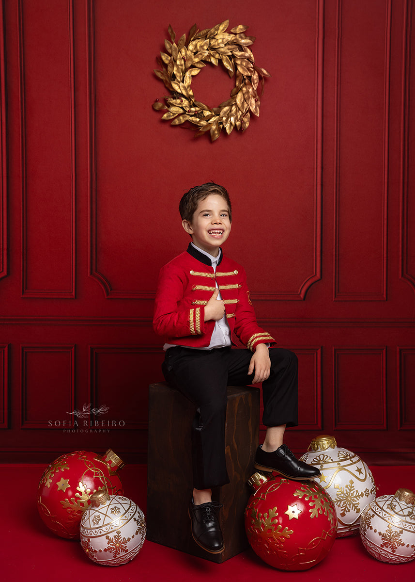 Elegant Red Wall - HSD Photography Backdrops