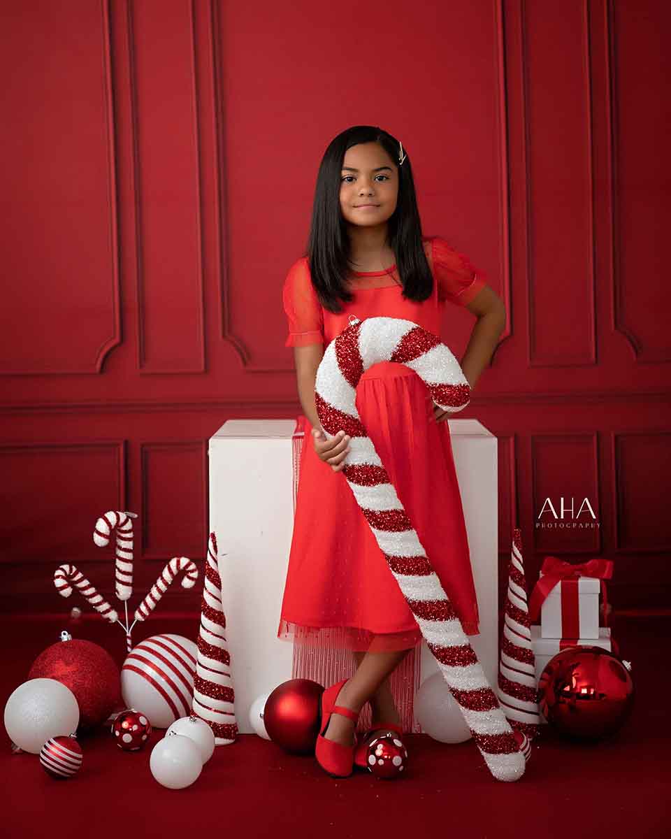 Elegant Red Wall - HSD Photography Backdrops