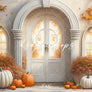 Arched Autumn Door Studio Photography Backdrop