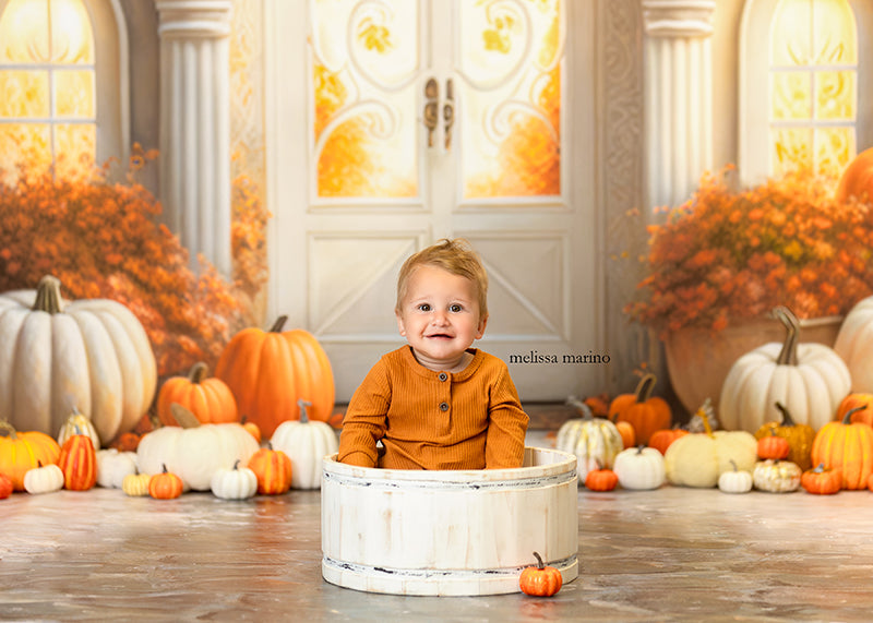Arched Autumn Door - HSD Photography Backdrops