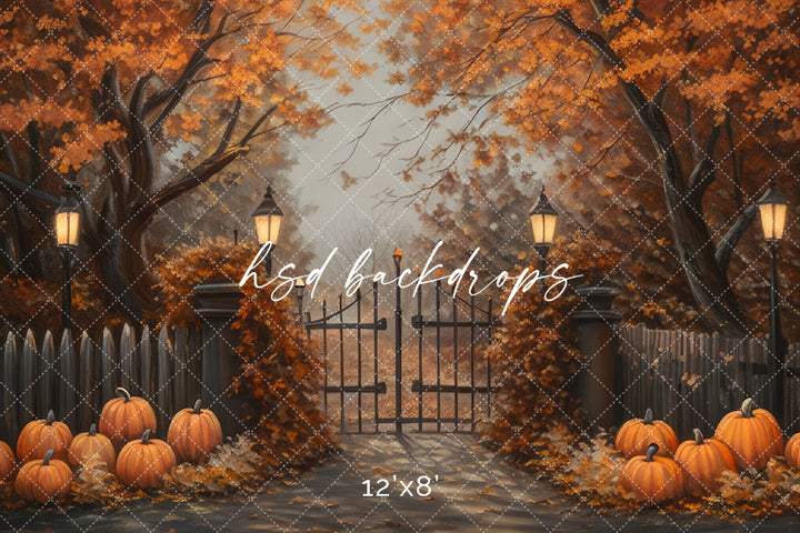 Hues of Autumn Entrance - HSD Photography Backdrops