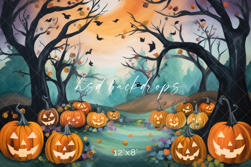 Whimsical Halloween Forest - HSD Photography Backdrops