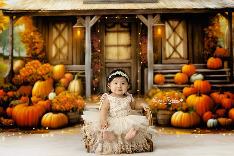 Pumpkin Patch Shack - HSD Photography Backdrops