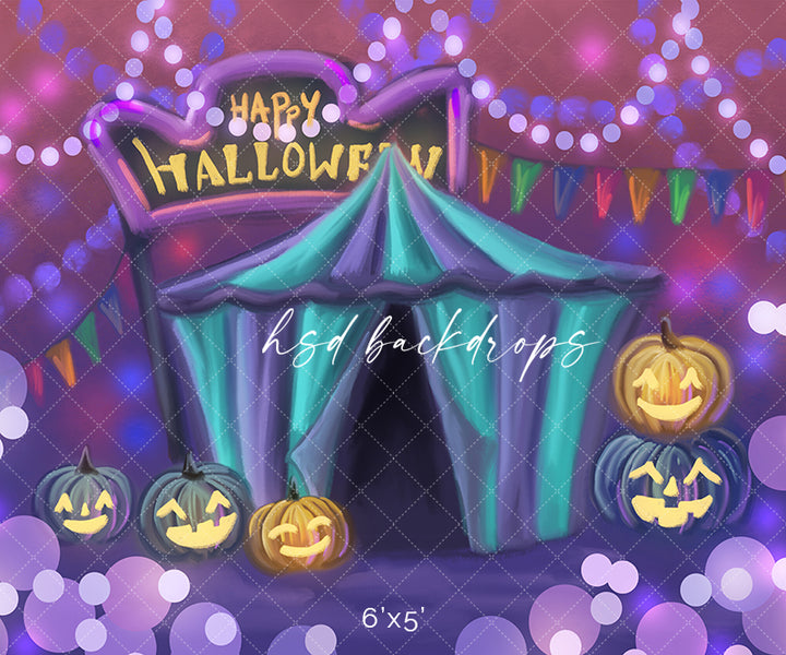 Halloween Circus Photography Backdrop for Pictures