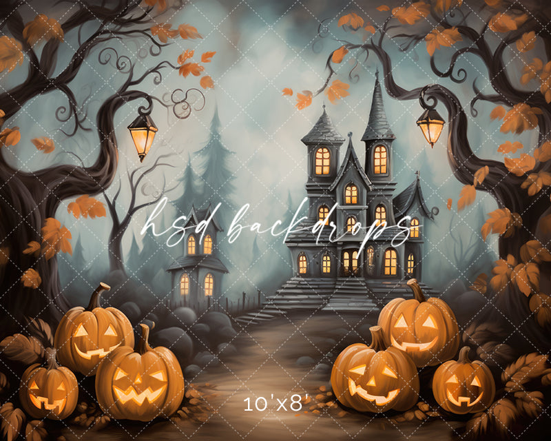 Haunted Mansion View (sweep options) - HSD Photography Backdrops