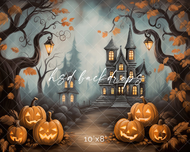 Haunted Mansion View (sweep options) - HSD Photography Backdrops