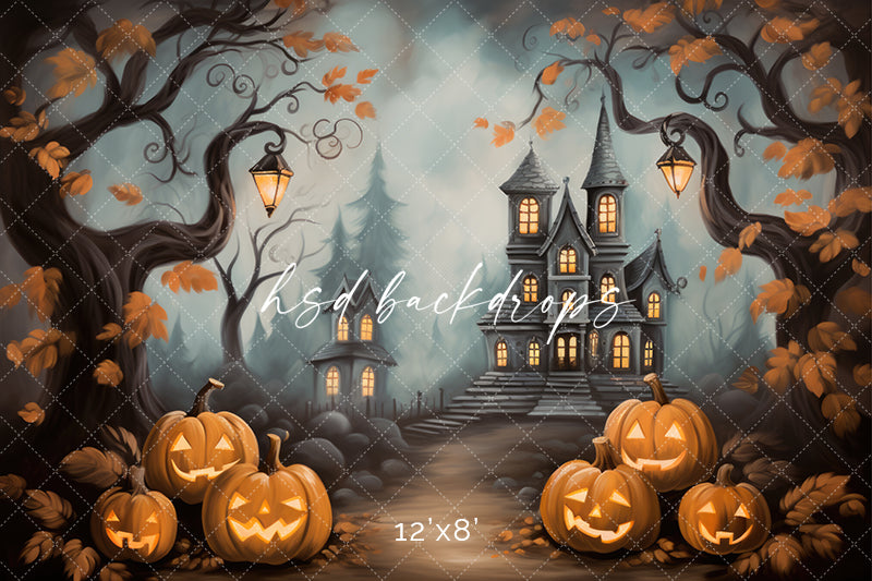 Haunted Mansion View (sweep options) - HSD Photography Backdrops