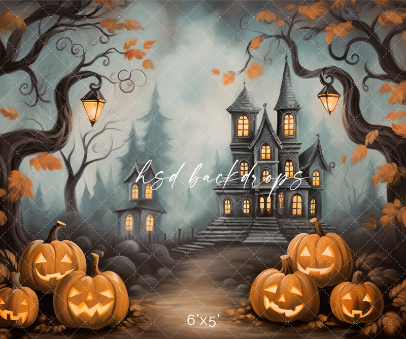 Haunted Mansion View (sweep options) - HSD Photography Backdrops