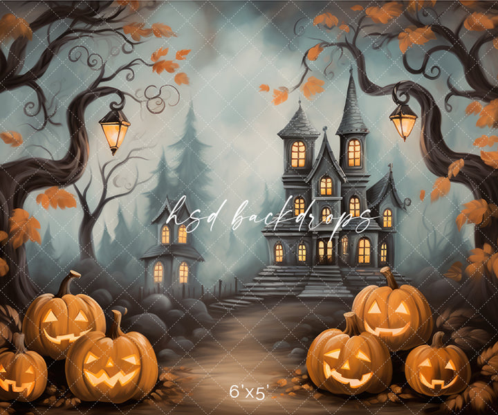Haunted Mansion View (sweep options) - HSD Photography Backdrops
