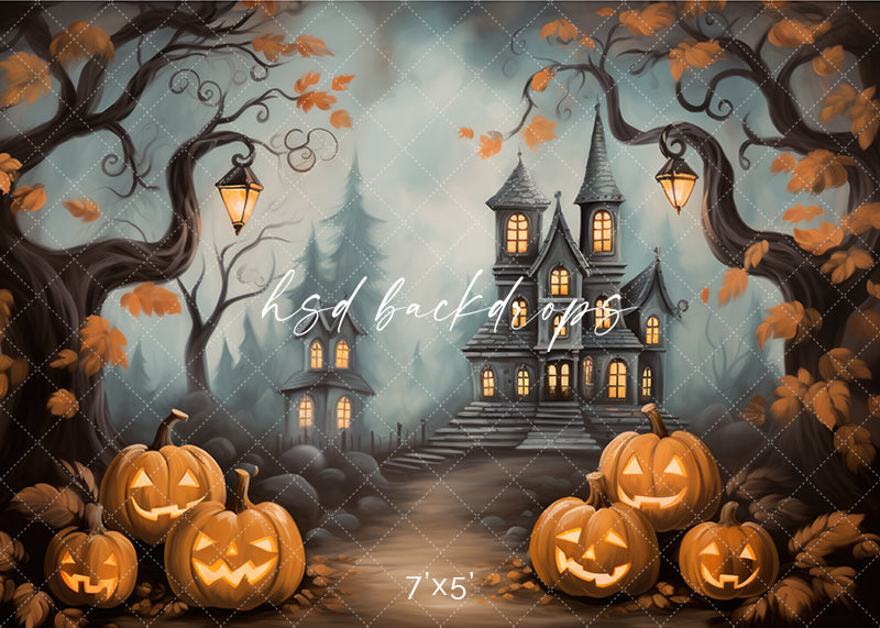Haunted Mansion View (sweep options) - HSD Photography Backdrops