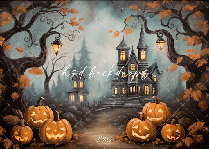 Haunted Mansion View (sweep options) - HSD Photography Backdrops