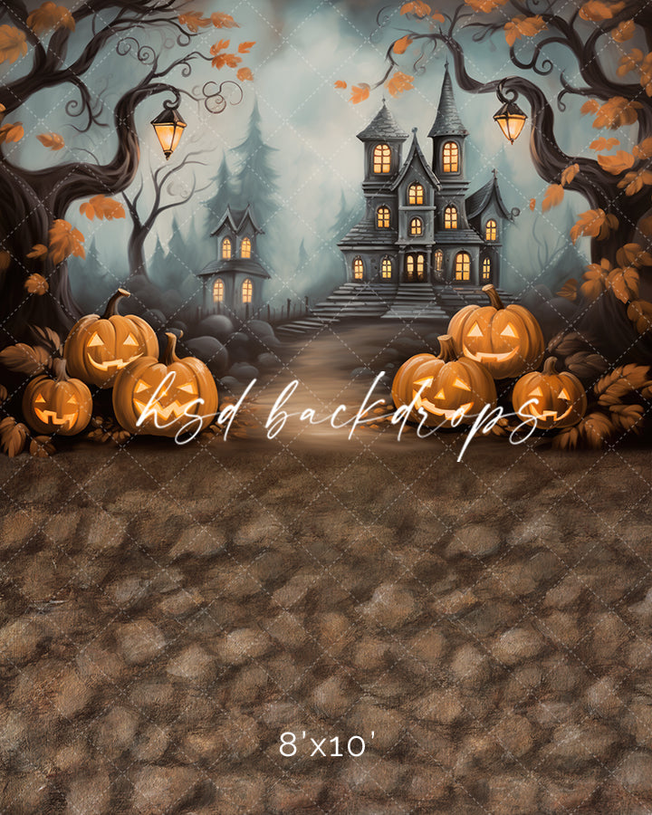 Haunted Mansion View (sweep options) - HSD Photography Backdrops