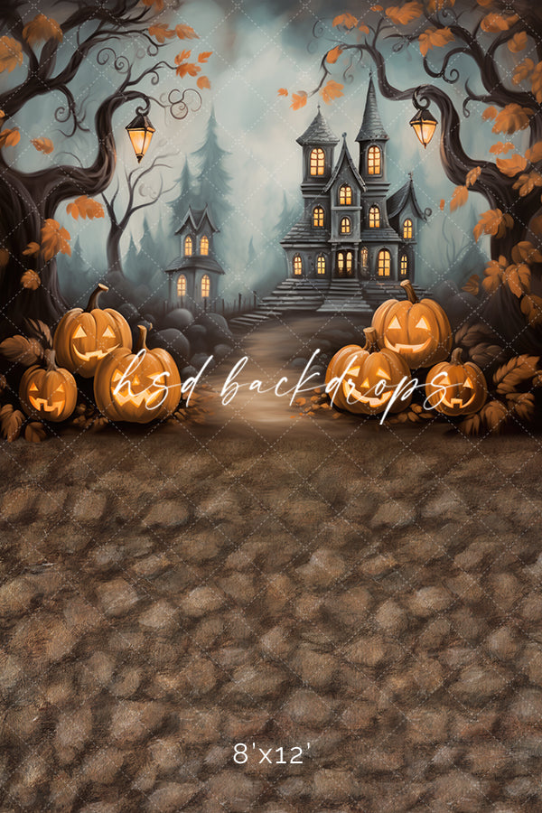 Haunted Mansion View (sweep options) - HSD Photography Backdrops