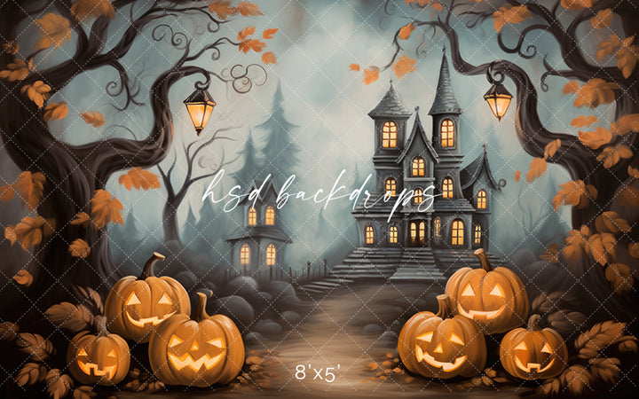 Haunted Mansion View (sweep options) - HSD Photography Backdrops