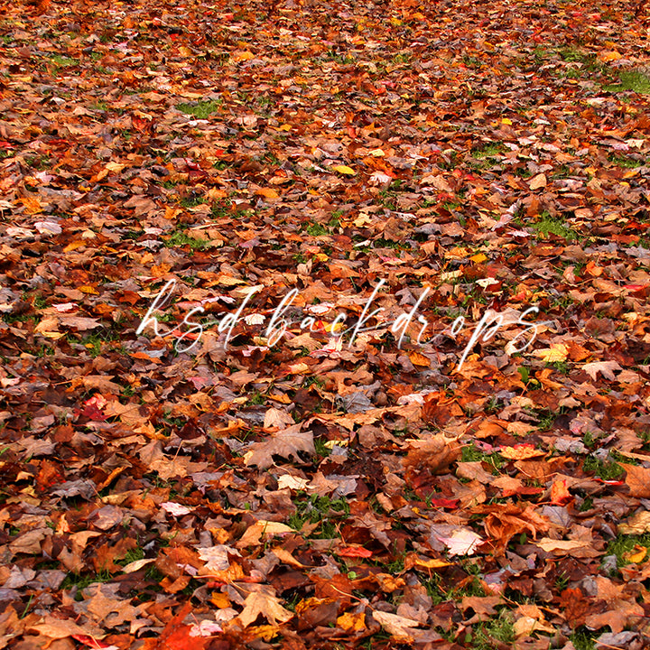 autumn leaves photography backdrop rubber floor mat