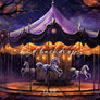 Halloween Horse Carousel - HSD Photography Backdrops