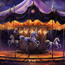 Halloween Horse Carousel - HSD Photography Backdrops