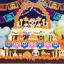 Day of the Dead Cake Smash Photography Backdrop