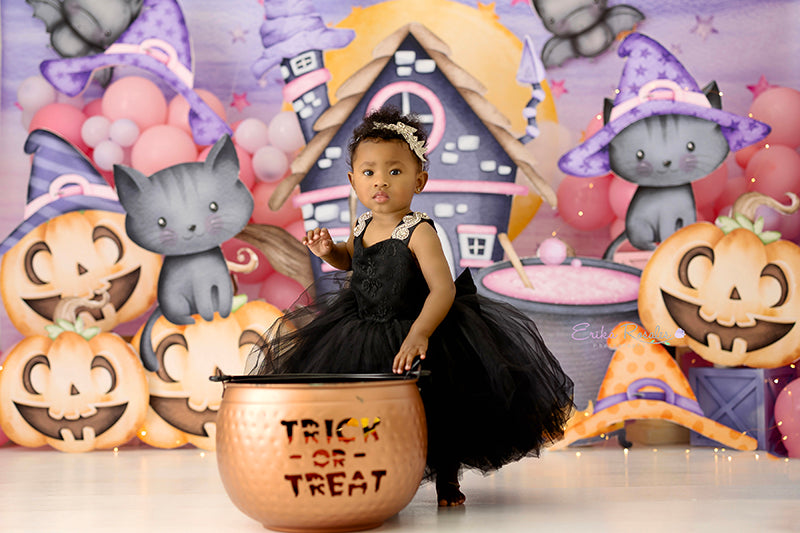 Cute Halloween Scene - HSD Photography Backdrops