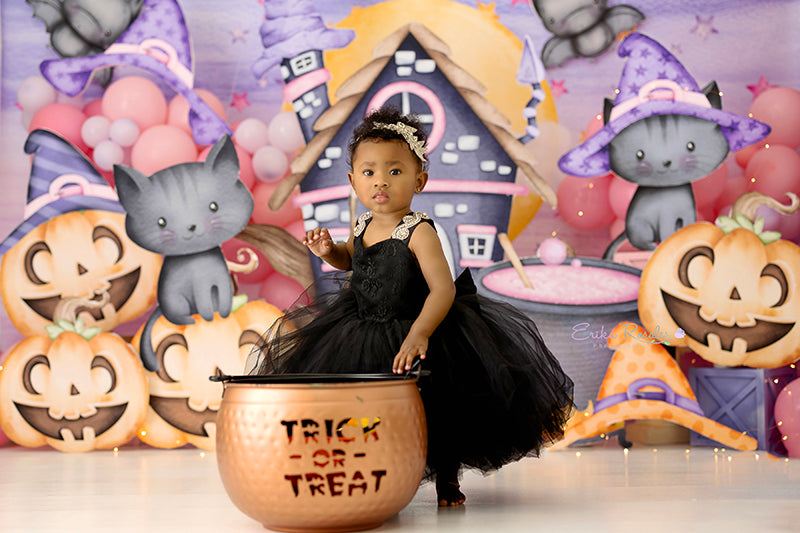 Cute Halloween Scene - HSD Photography Backdrops 