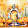 Pumpkin Porch - HSD Photography Backdrops
