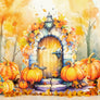 Pumpkin Porch - HSD Photography Backdrops