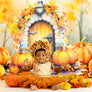 Pumpkin Porch - HSD Photography Backdrops