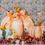 Pretty Little Pumpkin Fall Cake Smash Birthday Backdrop