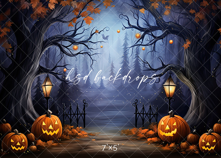 Enchanted Halloween Scene (sweep options) - HSD Photography Backdrops
