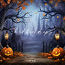 Enchanted Halloween Scene (sweep options) - HSD Photography Backdrops