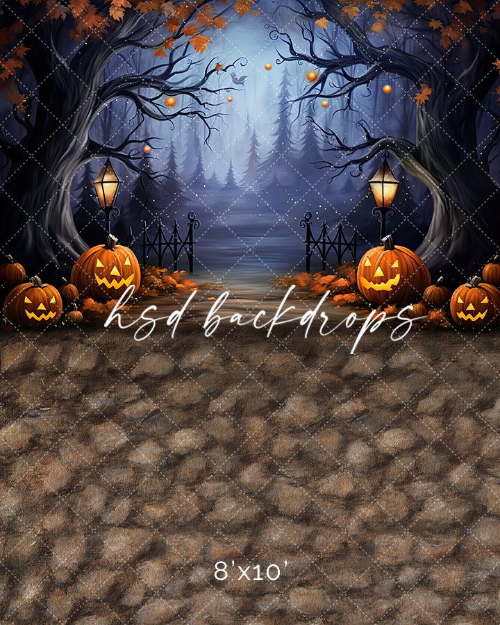 Enchanted Halloween Scene (sweep options) - HSD Photography Backdrops