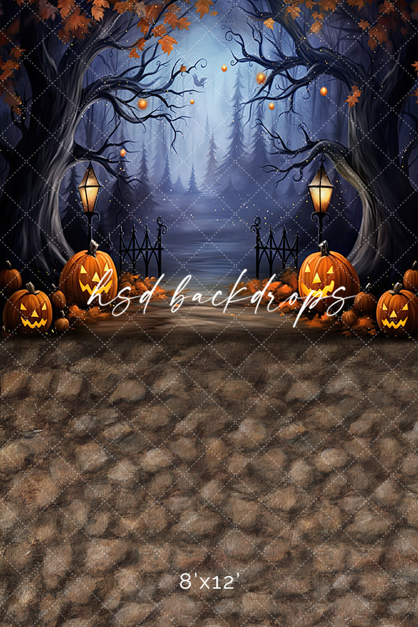 Enchanted Halloween Scene (sweep options) - HSD Photography Backdrops