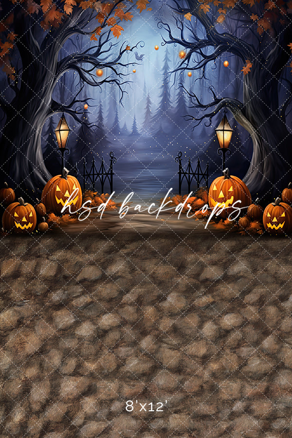 Enchanted Halloween Scene (sweep options) - HSD Photography Backdrops 