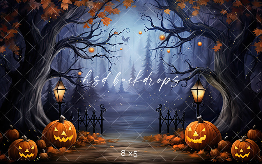 Enchanted Halloween Scene (sweep options) - HSD Photography Backdrops 