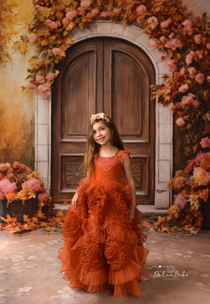 Romantic Autumn Door - HSD Photography Backdrops