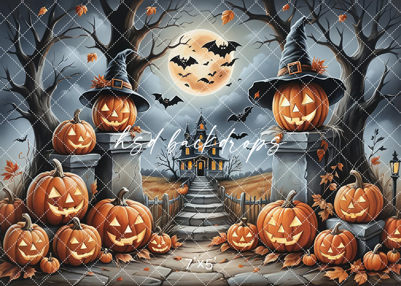 Jack-O-Lantern Entrance - HSD Photography Backdrops