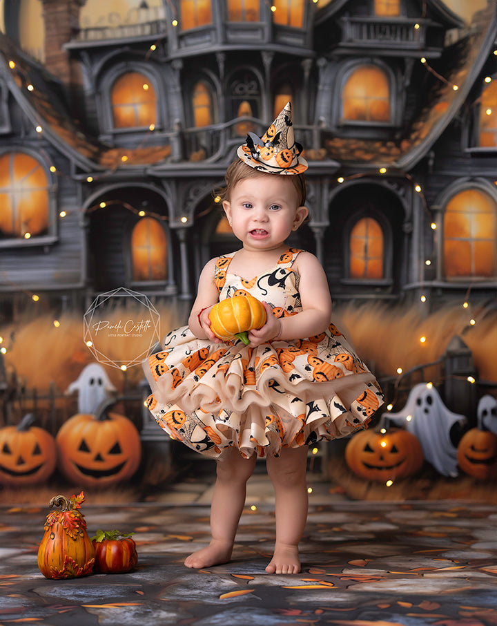 Abandoned Halloween House (sweep options) - HSD Photography Backdrops