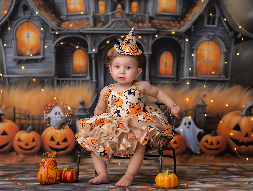 Abandoned Halloween House (sweep options) - HSD Photography Backdrops